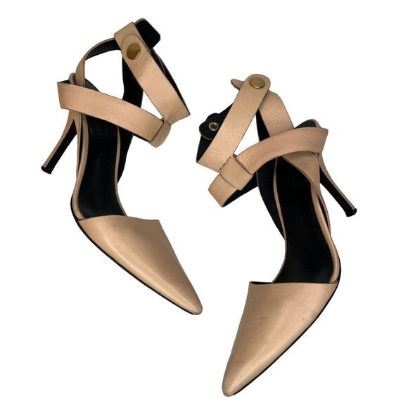Alexander Wang Sonja Bandage Pumps Nude Pointed Toe Size 40 US 10 Heels - Picture 2 of 16